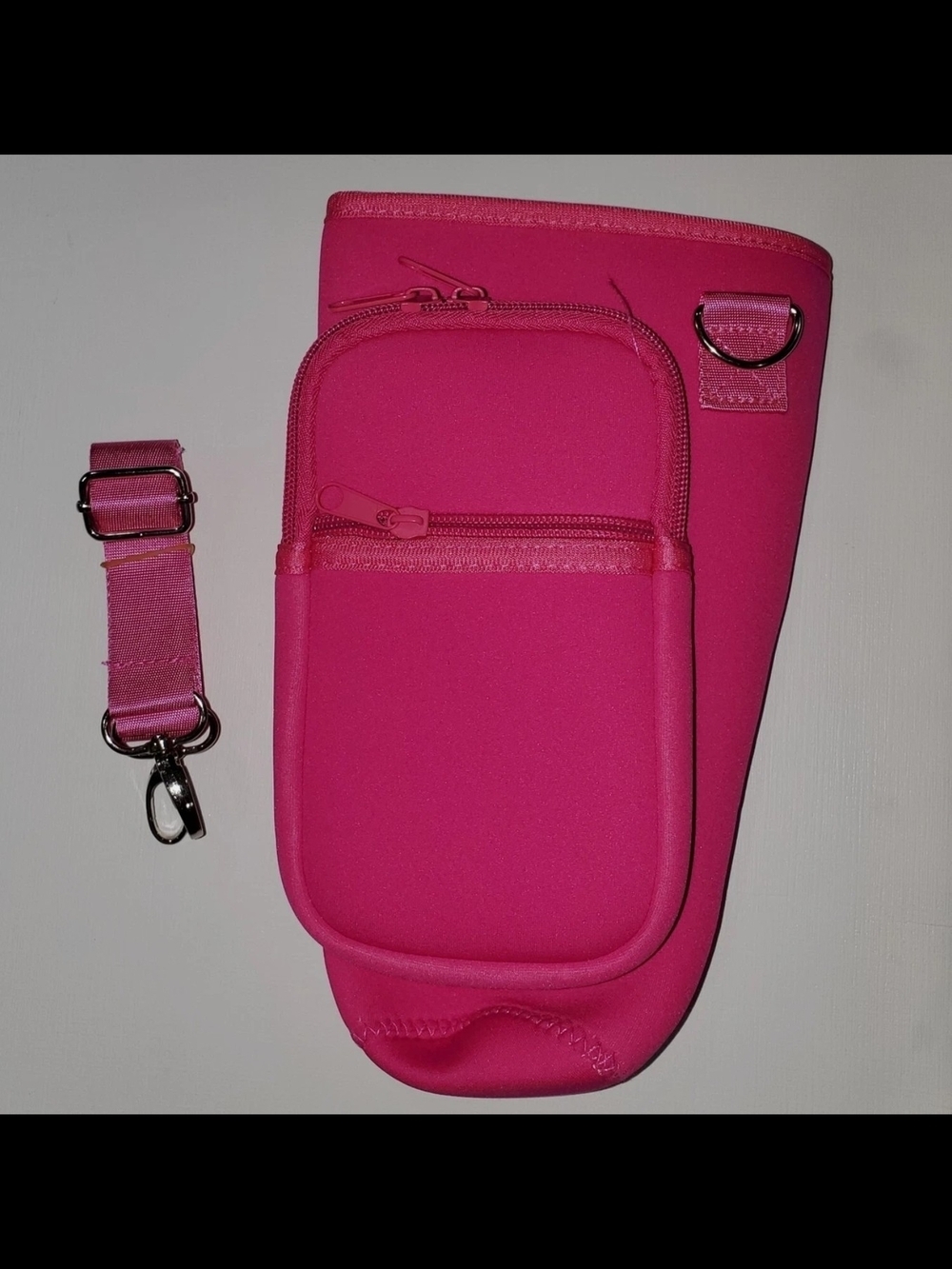 Pink Travel Crossbody Organizer Bag